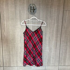 Victoria's‎ Secret Red Plaid Slip Dress